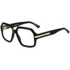 Lunettes de soleil Dsquared D2 0162 Cadres Optiques, Noir, 56 mm
