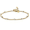 Bracelets sur Grenoble : Bracelets Sixtystones Sixty Stones - 60 - Cha&icirc;ne Cheville - Blanc