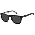 Lunettes sur Grenoble : Lunettes de soleil David Beckham DB 7077 / S Lunettes de soleil, Noir/Gris, 53 mm