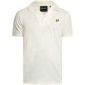Polo Lyle & Scott Polo en lin &agrave; col &agrave; revers Blanc