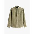 Chemise Tommy Hilfiger MW0MW34602 LINEN PIGMENT DYED-PLI BATTLE GREEN Grenoble