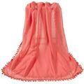 Echarpe Alberto Cabale Ch&egrave;che coton rose clair Elvia Rose