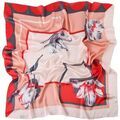 Echarpe Alberto Cabale Grand carr&eacute; de Soie Springflower Zo&eacute; Rouge