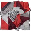 Echarpe Alberto Cabale Grand carr&eacute; de Soie Snake Zo&eacute; Rouge