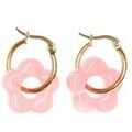 Boucles d'oreille sur Grenoble : Boucles oreilles Clio Blue Fleurs 20mm