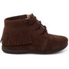Boots enfant Pisamonas Bottes Frang&eacute;es &Agrave; Lacets Premiers Pas Marron