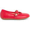 Ballerines enfant Pisamonas Chaussures &Agrave; Boucle Fille Cuir Couleurs Rouge