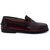 Mocassins Pisamonas Mocassins En Cuir Pour Gar&ccedil;on Bordeaux