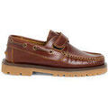 Chaussures bateau enfant Pisamonas Chaussures Bateau Pour Gar&ccedil;on Avec Scratch Marron