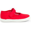 Ballerines enfant Pisamonas Chaussures Babies Fille &Agrave; Scratch Style Basket Rouge