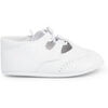 Derbies enfant Pisamonas Chaussures Anglaises En Cuir Pour B&eacute;b&eacute; Blanc
