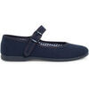 Ballerines enfant Pisamonas Chaussures En Toile &Agrave; Boucle Pour Fille (Grandes Tailles) Bleu