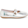 Ballerines enfant Pisamonas Chaussures &Agrave; Boucle Fille Cuir Couleurs Argent&eacute;