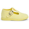 Baskets basses enfant Pisamonas Salom&eacute;s En Toile Avec Fermeture &Agrave; Boucle Jaune