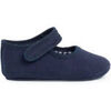 Ballerines enfant Pisamonas Chaussures Babies En Toile &Agrave; Scratch Pour B&eacute;b&eacute; Bleu