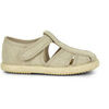 Baskets basses enfant Pisamonas Chaussures Salom&eacute; Sandales Ouvertures Toile Et Jute Blanc