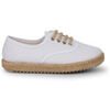 Baskets basses enfant Pisamonas Baskets Gar&ccedil;on Semelle Et Lacets Jute Blanc