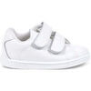Baskets basses enfant Pisamonas Chaussures De Sport Pour B&eacute;b&eacute; Et Enfant Cuir Lavable Blanc