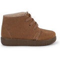 Boots enfant Pisamonas Bottes En Su&egrave;de Avec Coutures De Couleurs Pour Enfants Marron