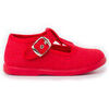 Baskets basses enfant Pisamonas Salom&eacute;s Gar&ccedil;on En Lin Rouge