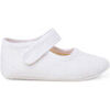 Ballerines enfant Pisamonas Chaussures Babies En Plumetis Pour B&eacute;b&eacute;s Blanc