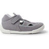 Baskets basses enfant Pisamonas Sandales En Toile Pour Enfants Avec Fermeture &Agrave; Scratch Gris