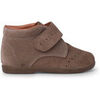 Boots enfant Pisamonas Bottine Avec Sangle Collante Pour Petits Enfants Hach&eacute;e Marron