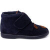 Boots enfant Pisamonas Bottines Pour Chien En Daim Avec Fermeture Adh&eacute;rente Bleu