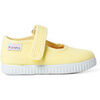 Ballerines enfant Pisamonas Chaussures Babies Fille &Agrave; Scratch Style Basket Jaune