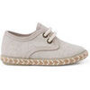 Baskets basses enfant Pisamonas Derbies Gar&ccedil;on Toile Semelle Jute Bicolore Beige