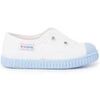 Baskets basses enfant Pisamonas Baskets Blanches Sans Lacets Semelle De Couleurs