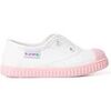 Baskets basses enfant Pisamonas Baskets Blanches Sans Lacets Semelle De Couleurs
