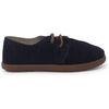 Derbies enfant Pisamonas Chaussures &Agrave; Lacets En Su&egrave;de Avec Semelle Caramel Bleu