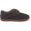 Derbies enfant Pisamonas Chaussures Oxford En Su&egrave;de Avec Semelle Caramel Gris