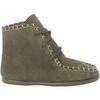 Boots enfant Pisamonas Bottes En Su&egrave;de Style Mohican Pour Enfants Vert