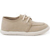 Chaussures bateau enfant Pisamonas Chaussures Bateau Toile &Eacute;co Semelle Blanche Beige
