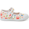 Ballerines enfant Pisamonas Chaussures Babies &Agrave; Motifs Fermeture Auto-Agrippante Blanc