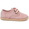 Baskets basses enfant Pisamonas Derbies Gar&ccedil;on Toile Semelle Jute Bicolore Rose
