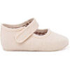 Ballerines enfant Pisamonas Chaussures Babies En Toile &Agrave; Scratch Pour B&eacute;b&eacute; Blanc