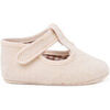 Baskets basses enfant Pisamonas Salom&eacute;s En Toile Et &Agrave; Scratch Pour B&eacute;b&eacute; Blanc