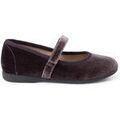 Ballerines enfant Pisamonas Babies Velours Fille Bride Fine &Agrave; Scratch Gris Grenoble