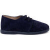 Derbies enfant Pisamonas Derbies Su&egrave;de Lacets Gar&ccedil;on Semelle Fine Bleu