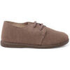 Derbies enfant Pisamonas Derbies Su&egrave;de Lacets Gar&ccedil;on Semelle Fine Marron