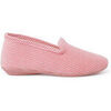 Chaussons enfant Pisamonas Chaussons Style Kung-Fu Velours C&ocirc;tel&eacute; Rose