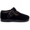 Baskets basses enfant Pisamonas Salom&eacute;s Velours Boucle Noir