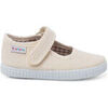 Ballerines enfant Pisamonas Chaussures Babies Fille &Agrave; Scratch Style Basket Blanc