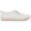 Baskets basses Pisamonas Baskets Casual Tailles Hautes Toile Lav&eacute;e Blanc