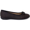 Ballerines enfant Pisamonas Ballerines Petit N?ud Flexibles Cuir V&eacute;gan Noir