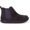 Boots enfant Pisamonas Bottes Barefoot Cuir Su&eacute;d&eacute; Style Chelsea Gris