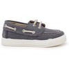 Chaussures bateau enfant Pisamonas Chaussures Bateau D apos;&eacute;t&eacute; Pour Enfants En Toile Bio Gris